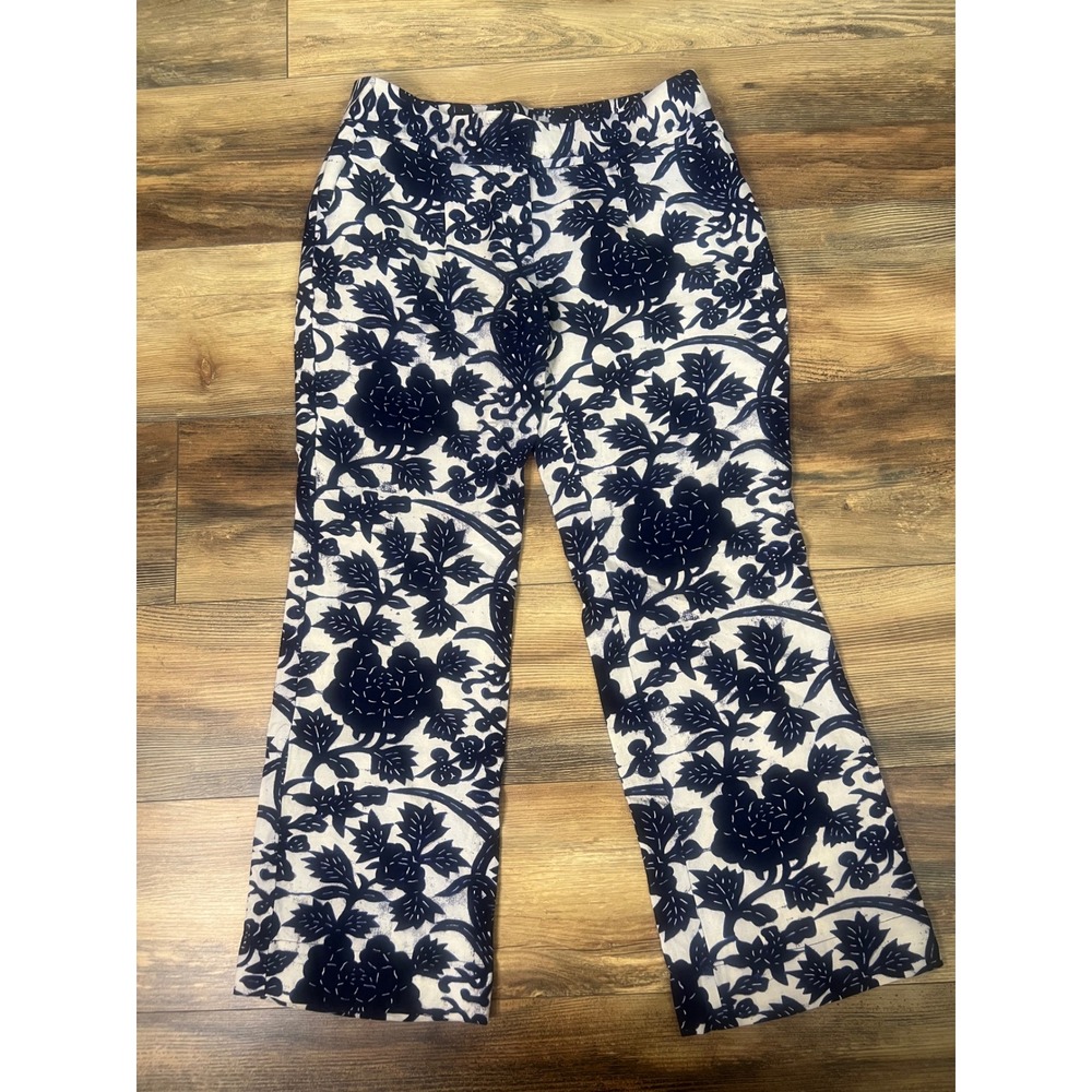 Ann Taylor Loft Marisa wide-leg cropped pants size 6 petite travel office casual